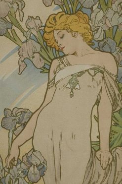 Gravures Anciennes | Galerie Tourbillon Les Fleurs - Alphonse Mucha (1860-1939)