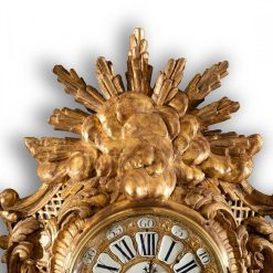 Horloges, Cartels | Isabelle Chalvignac Cartel En Bois Sculpte Dore Epoque Debut Louis Xv Vers 1730