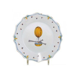 Louis Xvi | Bils Céramiques Assiette En Faience De Nevers A Decor Au Ballon - Xviiie Sie