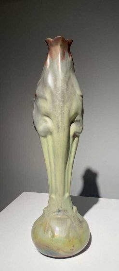 Ceramiques, Porcelaines | Galerie Origines Ernest Bussiere, Vase Iris Art Nouveau En Ceramique