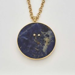 Bijouterie, Joaillerie | Joëlle Lasry Sautoir En Or, Lapis Lazuli Et Diamants Vers 1970