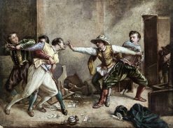 Louis-Philippe | Michel Lardanchet Antiquités Querelle De Mousquetaires, D'Apres Jean Louis Meissonier