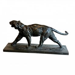 Sculpture | Galerie Paris Manaus Thierry Van Ryswyck (1911-1958) -Tigre Feulant