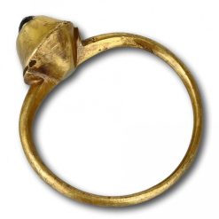 Bijouterie, Joaillerie | Matthew Holder Bague Etrier Medievale Sertie D'Un Grenat Cabochon, Angleterre 13E/14E Siecle