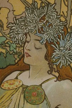 Gravures Anciennes | Galerie Tourbillon Les Saisons - Alphonse Mucha (1860-1939)