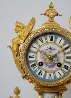 Louis-Philippe | Hirsch Antiquités Pendule En Bronze Dore Et Porcelaine