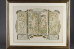 Gravures Anciennes | Galerie Tourbillon Les Fleurs - Alphonse Mucha (1860-1939)