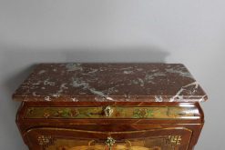 Louis Xv | Philippe Cote Antiquités Petit Secretaire En Marqueterie De Bois Indigenes Du Xviiie Siecle