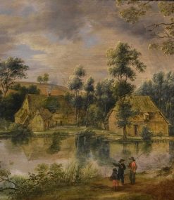 Louis Xiii | Antichità Castelbarco Lucas Van Uden (1595 - 1673) Paysage De Colline Avec Etang