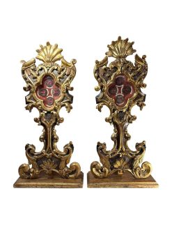 Art Sacre, Objets Religieux | Le jardin des Moines Grande Paire De Monstrances Reliquaire Du Xviiie Siecle