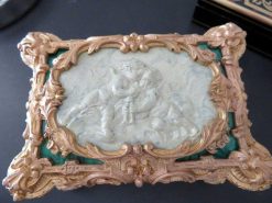 Objets De Vitrine | Antiquités Biau Boite En Malachite, Bronze Et Porcelaine Epoque Napoleon Iii