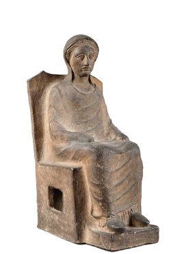 Archeologie | Galerie Samarcande Dame Assise Art Etrusque, 4E Siecle Siecle Av Jc