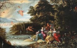 Louis Xiii | Galerie Nicolas Lenté L'Allegorie Des Quatre Elements, Eleve De Jan Brueghel Le Jeune (1601-1678)