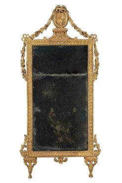 Miroirs, Trumeaux | Galerie Francesco De Rosa Miroir Louis Xvi En Bois Dore Sculpte