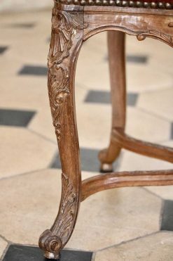 Louis Xv | Galerie Pellat de Villedon Ensemble De Huit Chaises En Bois Naturel