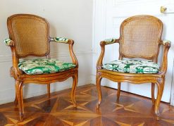 Louis Xv | GSLR Antiques Paire De Fauteuils Cannes Louis Xv - Estampille Sulpice Brizard