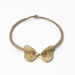 Annees 50-60 | Galerie Latham Papillon Collier En Bronze Dore De Claude Lalanne Edition Artcurial