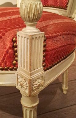 Directoire | Galerie Delvaille Paire De Fauteuils En Cabriolets De La Fin Du Xviiie Siecle