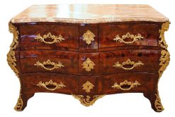 Louis Xv | Antiquités Thierry Martin Commode Tombeau Aux Espagnolettes, Epoque Louis Xv