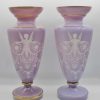 Verrerie, Cristallerie | Anne Besnard Paire De Vases En Opaline, Xixe Siecle