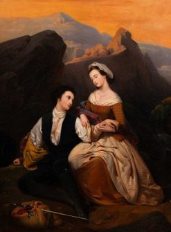 Xixe Siecle | Galerie Magdeleine Henri Frederic Schopin (1804 -1880) - Manon Lescaut Et D'Esgrieux