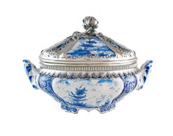 Louis Xv | Baptiste Jamez Delft, C.1759 - Terrine D'Epoque Louis Xv Montee D'Argent Massif (Paulus Van Der Burch)