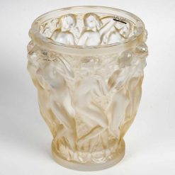 Art Deco | BG Arts Lalique France D'Apres Rene Lalique - Vase Bacchantes