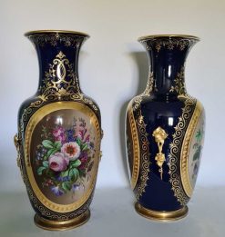 Louis-Philippe | Anne Besnard Vases En Porcelaine D'Epoque Restauration