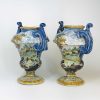 Regence | Bils Céramiques Paire De Vases En Faience De Naples Ou Terchi - Debut Du Xviiie Siecle