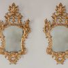 Miroirs, Trumeaux | Galleria Sinigaglia Paire De Miroirs Italiens En Bois Dore D'Epoque Louis Xv