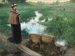 Nouveautes | Jan Muller Evariste Carpentier (1845-1922), Un Moment De Reflexion