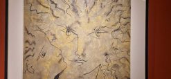 Gravures Anciennes | Castellino Fine Arts Visage Flamboyant, Lithographie - Jean Cocteau (1889 1963)