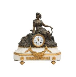 Horloges, Cartels | Borrelli Antichita Pendule En Bronze Napoleon Iii Par Bordon A Montpellier