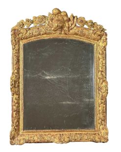 Regence | Sérignan Antiquités Miroir Martial D'Epoque Fin Louis Xiv Debut Regence