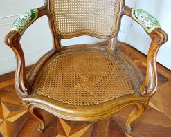 Louis Xv | GSLR Antiques Paire De Fauteuils Cannes Louis Xv - Estampille Sulpice Brizard