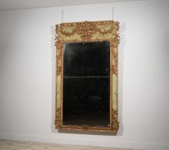 Miroirs, Trumeaux | Brozzetti Antichità Grand Miroir Baroque Italien Du Xviiie Siecle En Bois Et Pastiglia Laque