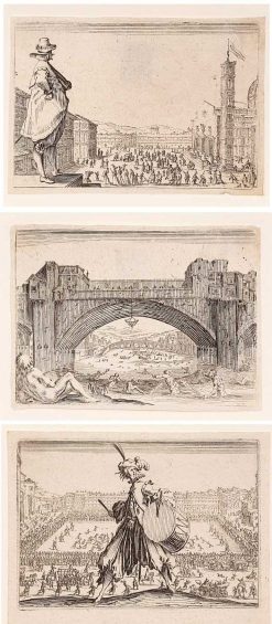 Gravures Anciennes | Galerie Thierry Matranga Les Caprices (Trois Estampes) Jacques Callot, Nancy 1621