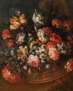 Regence | Galerie Magdeleine Jean-Baptiste Bosschaert (1667 - 1746) - Panier De Fleurs Dans Un Paysage