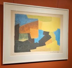 Gravures Anciennes | Castellino Fine Arts Composition, Lithographie De Serge Poliakoff (1900 - 1969)