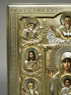 Art Nouveau | Galerie Puch Icone Icon Kurskaja Avec Un Riza En Argent Dore