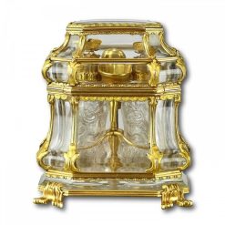 Objets De Vitrine | Matthew Holder Exceptionnel Necessaire En Cristal De Roche Monte Sur Or