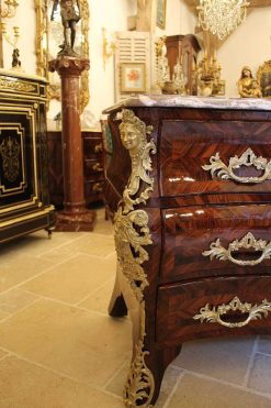 Louis Xv | Antiquités Thierry Martin Commode Tombeau Aux Espagnolettes, Epoque Louis Xv