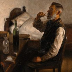 Moyen Age | Chastelain & Butes Fermier Occupe A Manger Son Repas - Axel Soeborg (1872-1939)