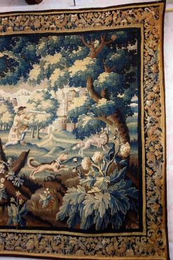 Tapisserie & Tapis | Méounes Antiquités Grande Tapisserie D'Aubusson La Chasse Au Renard , Debut Du Xviiie