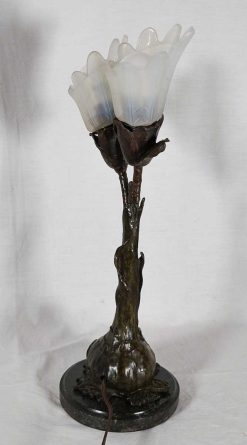 Art Nouveau | Galerie Lauretta Lampe En Bronze Art Nouveau Ludwig Beck 1895