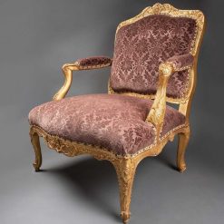 Regence | Laurent Chalvignac Paire De Larges Fauteuils Epoque Regence Xviiie Siecle