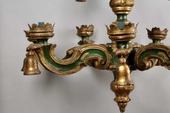 Louis Xiv | Costermans Antiquités Lustre Baroque Italien En Bois Dore Et Laque