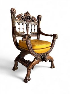 Napoleon Iii | Jean-François Regis Deux Fauteuils Neo-Gothique