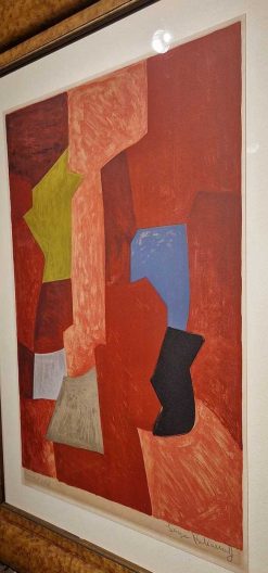 Gravures Anciennes | Castellino Fine Arts Composition Rouge, Jaune Et Bleu 1957 - Serge Poliakoff (1906 - 1969)