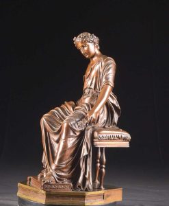 Nouveautes | Mora Antiques Victor Paillard (1805-1886) Figure Feminine Assise